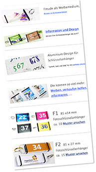 Schlüsselanhänger Einsatzbereiche
